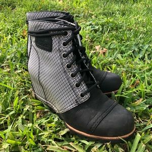 Sorel 1964 Premium Canvas Waterproof Wedge Bootie